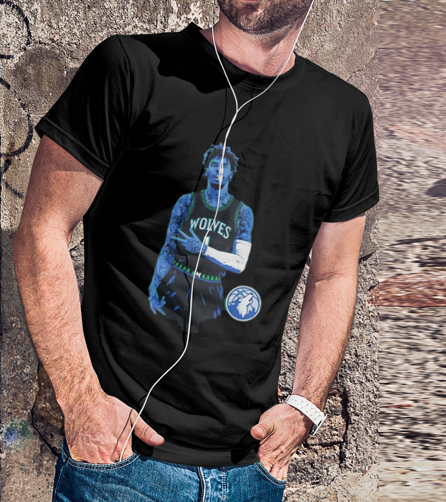 Anthony Edwards Wolves 1 Minnesota Timberwolves Basketball T-Shirt