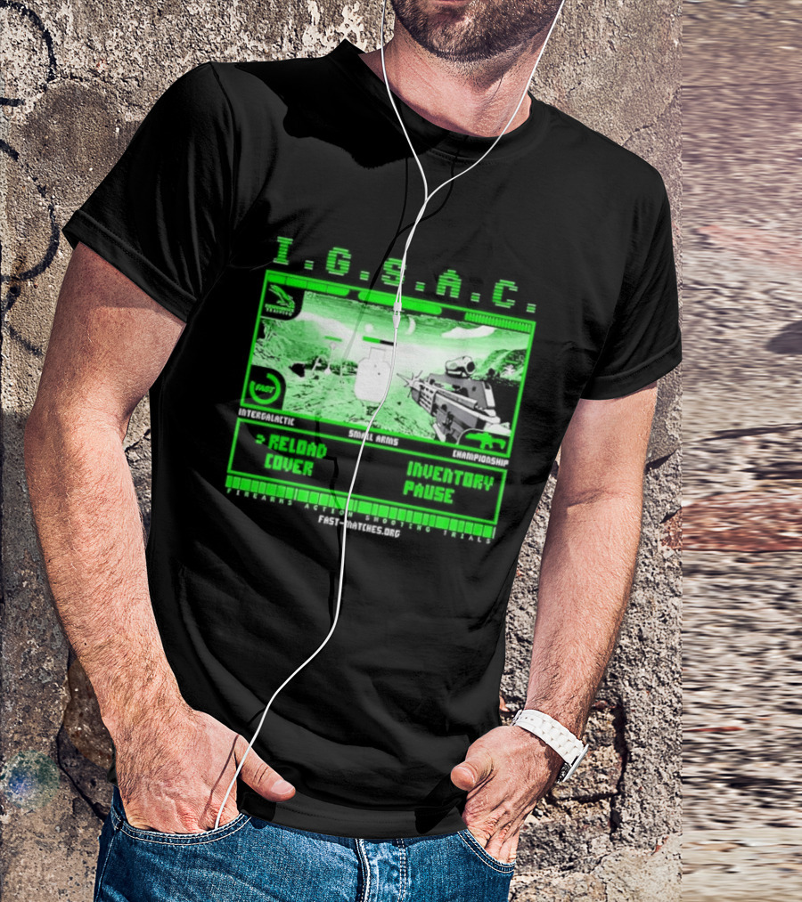 I.G.S.A.C Reload Cover Inventory Pause Gaming Interface Display T-Shirt