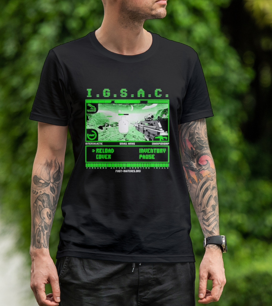 I.G.S.A.C Reload Cover Inventory Pause Gaming Interface Display T-Shirt