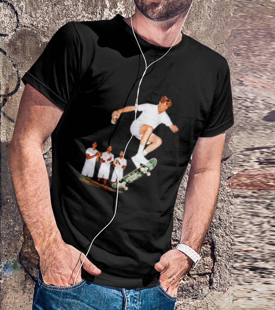 Jannik Sinner Skateboarding Wimbledon Men's Singles Italy 2026 Tennis Champion Jump T-Shirt