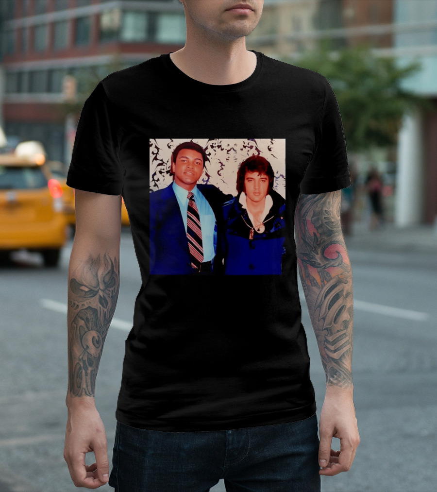 Muhammad Ali Elvis Presley Iconic Encounter T-Shirt