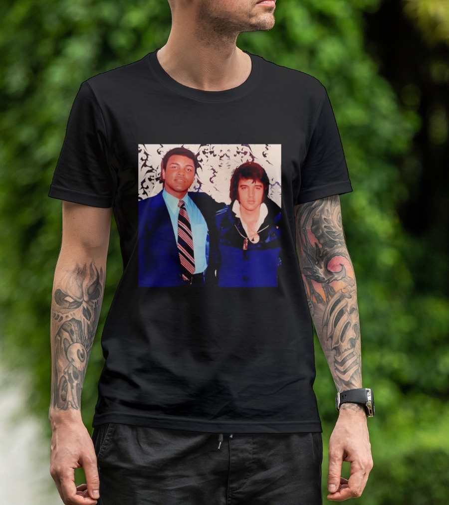 Muhammad Ali Elvis Presley Iconic Encounter T-Shirt