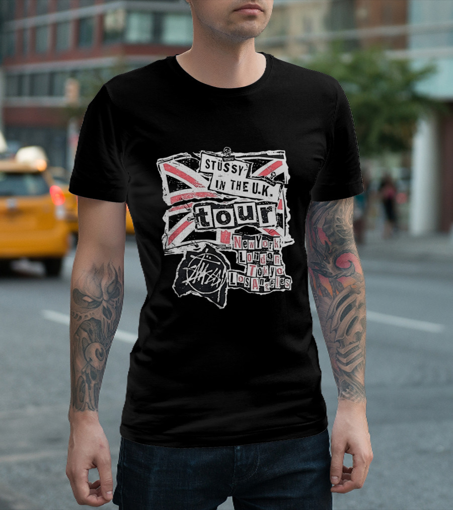 Stussy In The U.K. Tour New York London Tokyo Los Angeles T-Shirt