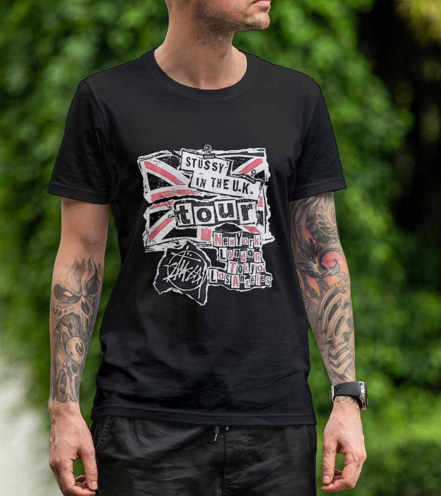 Stussy In The U.K. Tour New York London Tokyo Los Angeles T-Shirt