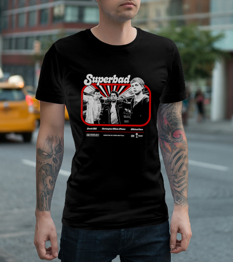 Superbad Movie Jonah Hill Christopher Mintz Plasse Michael Cera T-Shirt
