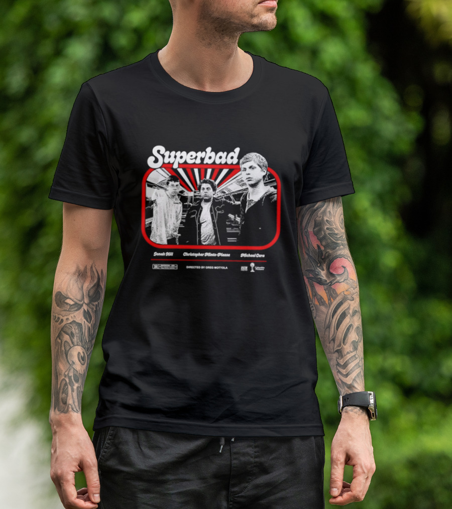 Superbad Movie Jonah Hill Christopher Mintz Plasse Michael Cera T-Shirt