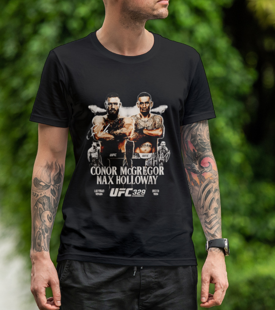 UFC 329 Conor McGregor Max Holloway 2 Matchup T-Shirt