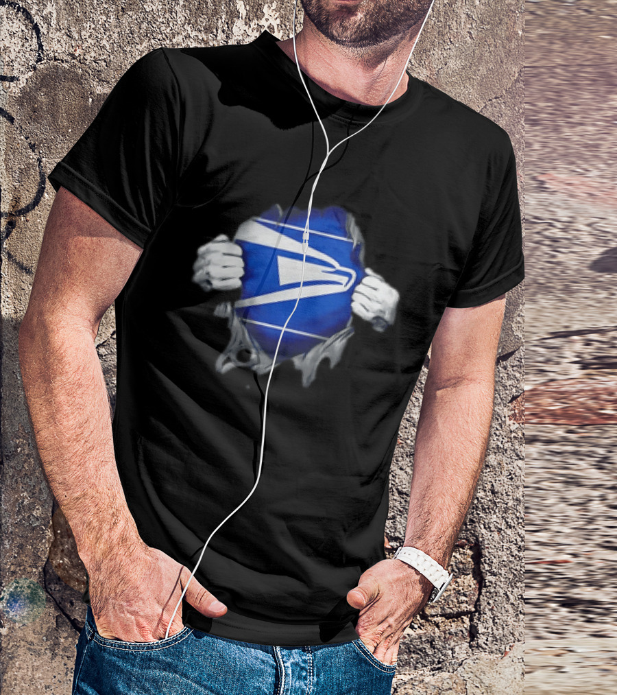 USPS United States Postal Service Eagle Symbol Torn Reveal T-Shirt