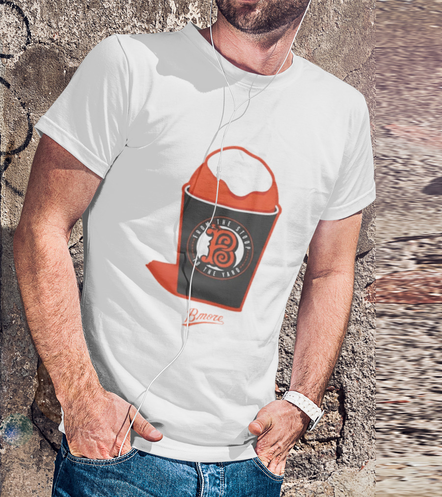 Baltimore Orioles From The Stoop To The Yard Snowball Bmore T-Shirt