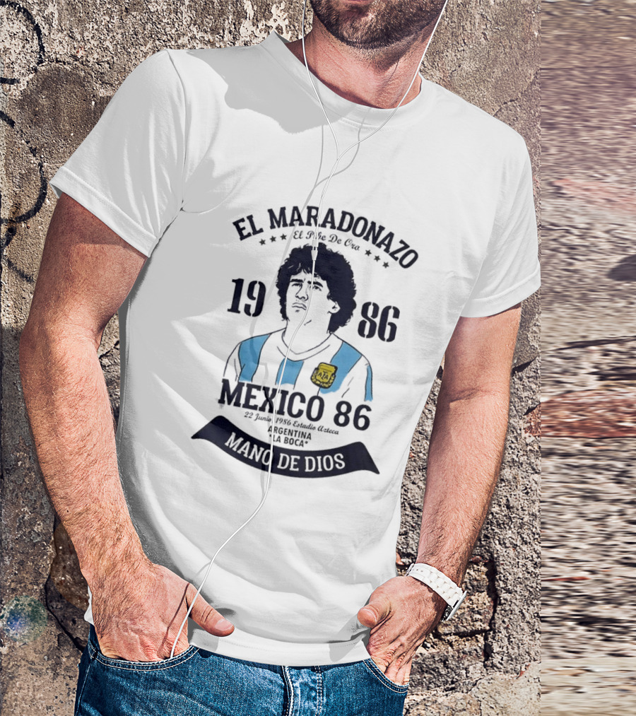 El Maradonazo El Pibe De Oro 1986 Argentina Mano De Dios Mexico 86 T-Shirt