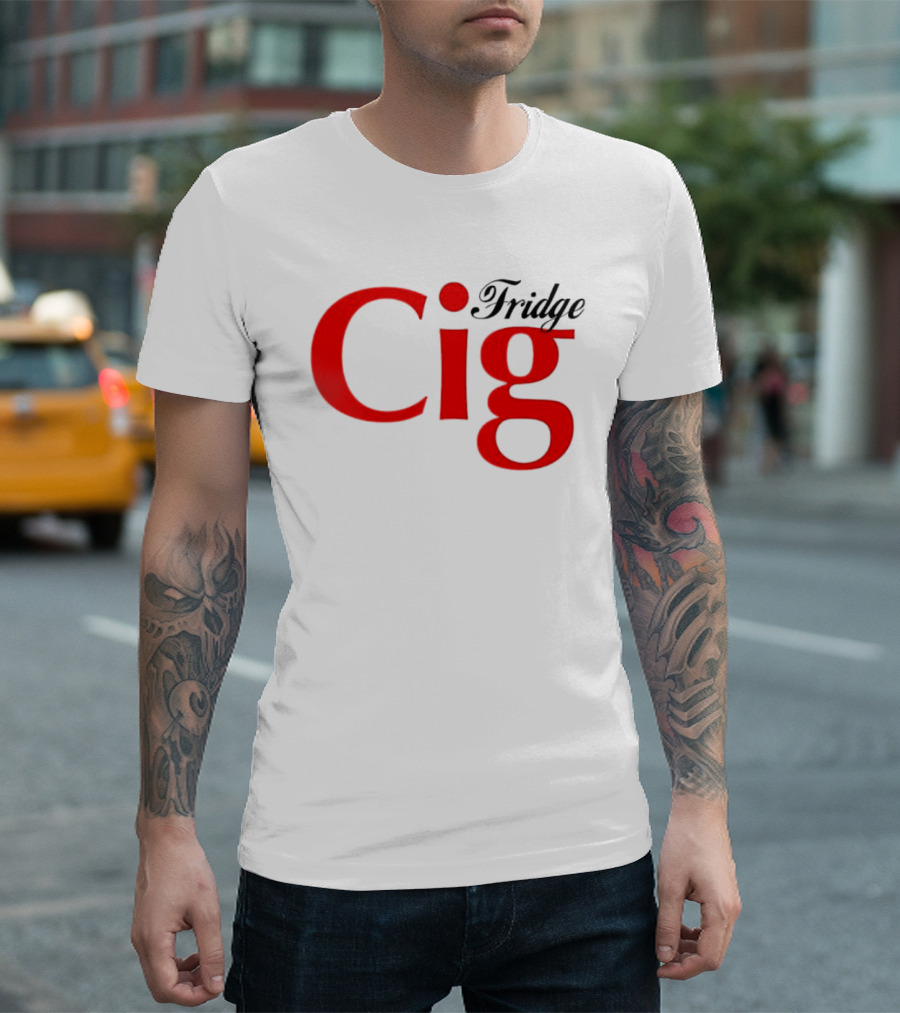 Fridge Cig Red Lettering T-Shirt