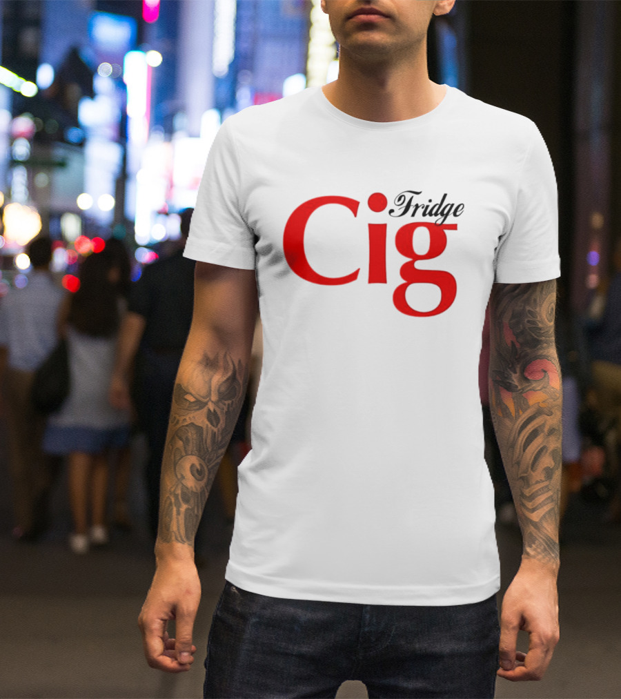 Fridge Cig Red Lettering T-Shirt