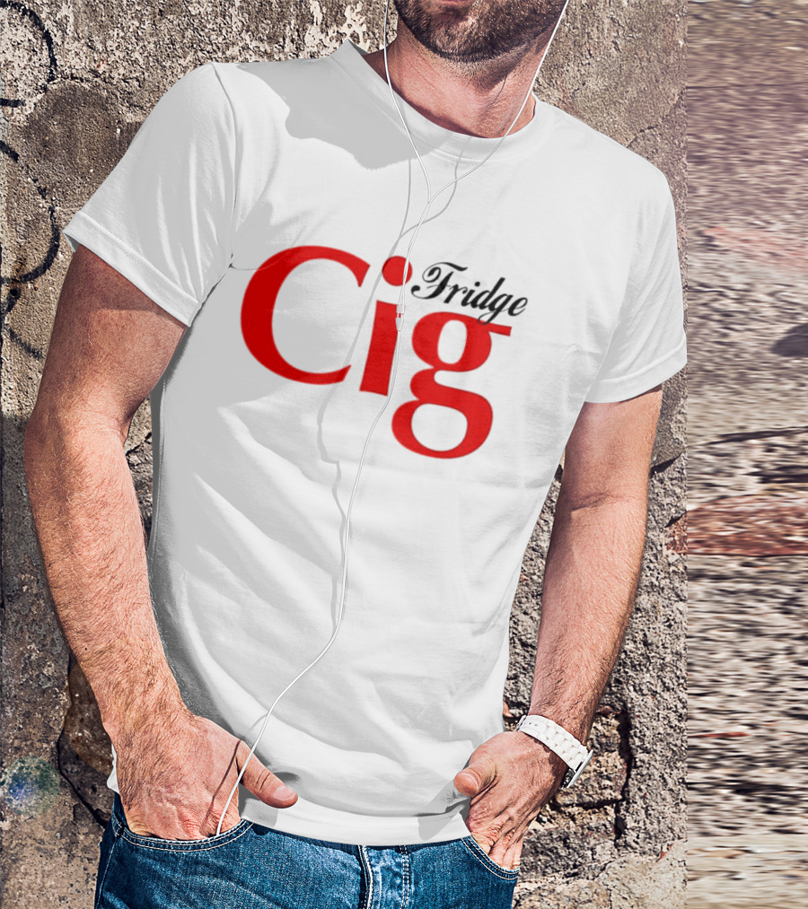 Fridge Cig Red Lettering T-Shirt