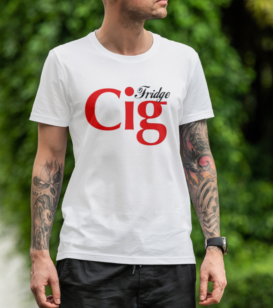 Fridge Cig Red Lettering T-Shirt