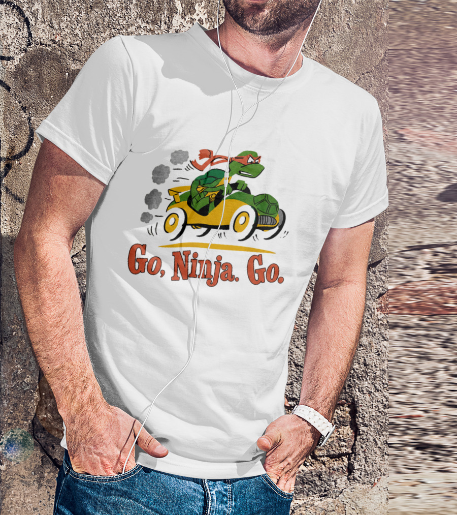 Ninja Turtle Racing In Classic Go Kart T-Shirt