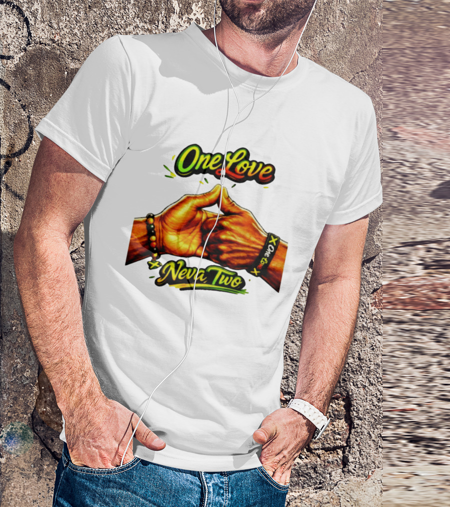 One Love Neva Two Jamaican Unity Gesture T-Shirt