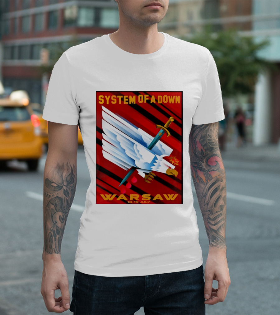 System Of A Down Warsaw Poland 2026 PGE Narodowy 18 19 July Exclusive Venue T-Shirt