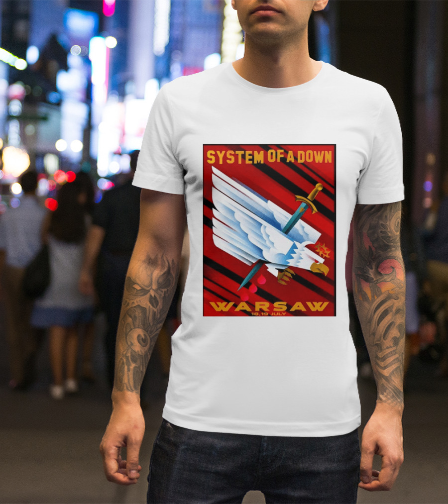 System Of A Down Warsaw Poland 2026 PGE Narodowy 18 19 July Exclusive Venue T-Shirt