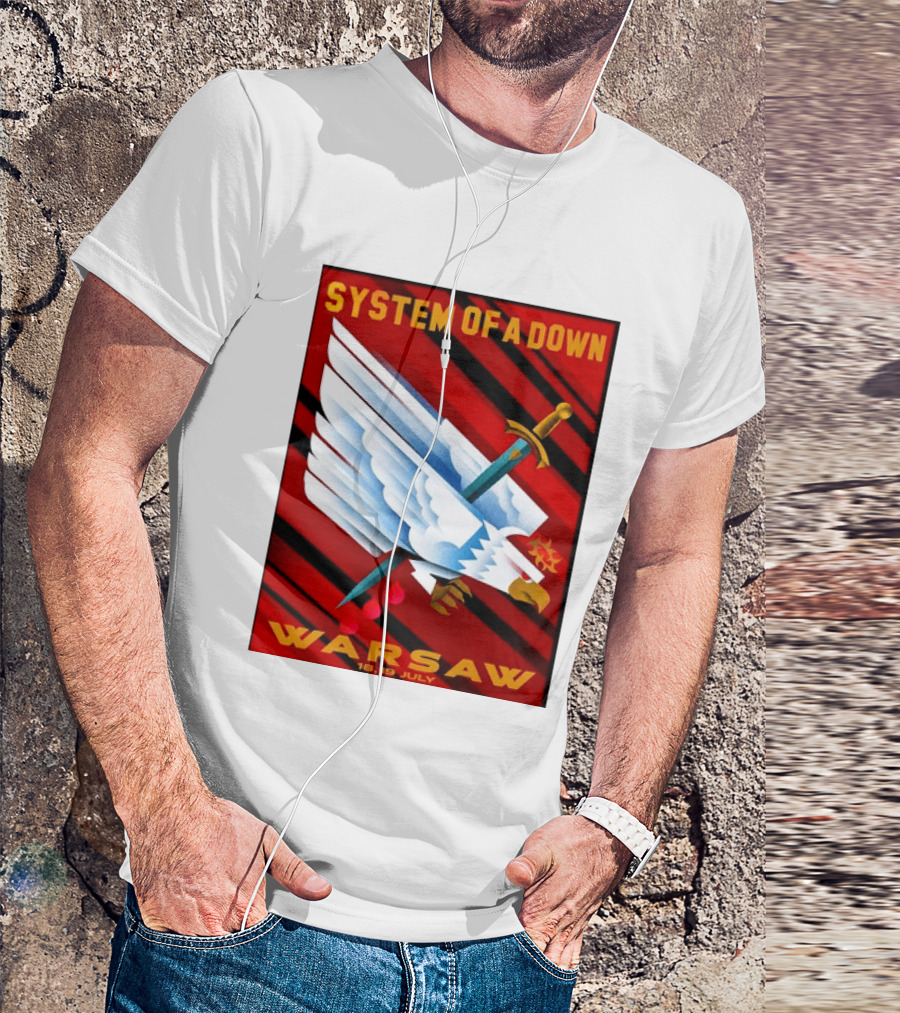 System Of A Down Warsaw Poland 2026 PGE Narodowy 18 19 July Exclusive Venue T-Shirt