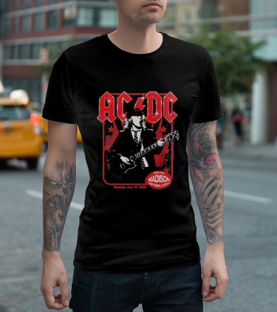 ACDC PWR Up Tour Madison Camp Randall Stadium July 19 2026 T-Shirt