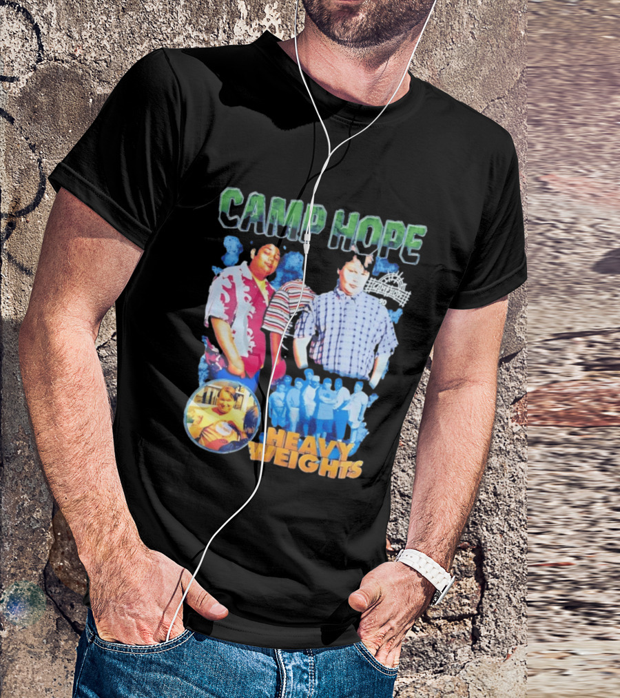 Camp Hope 90 Heavy Weights Featuring Characters From Cult T-Shirt