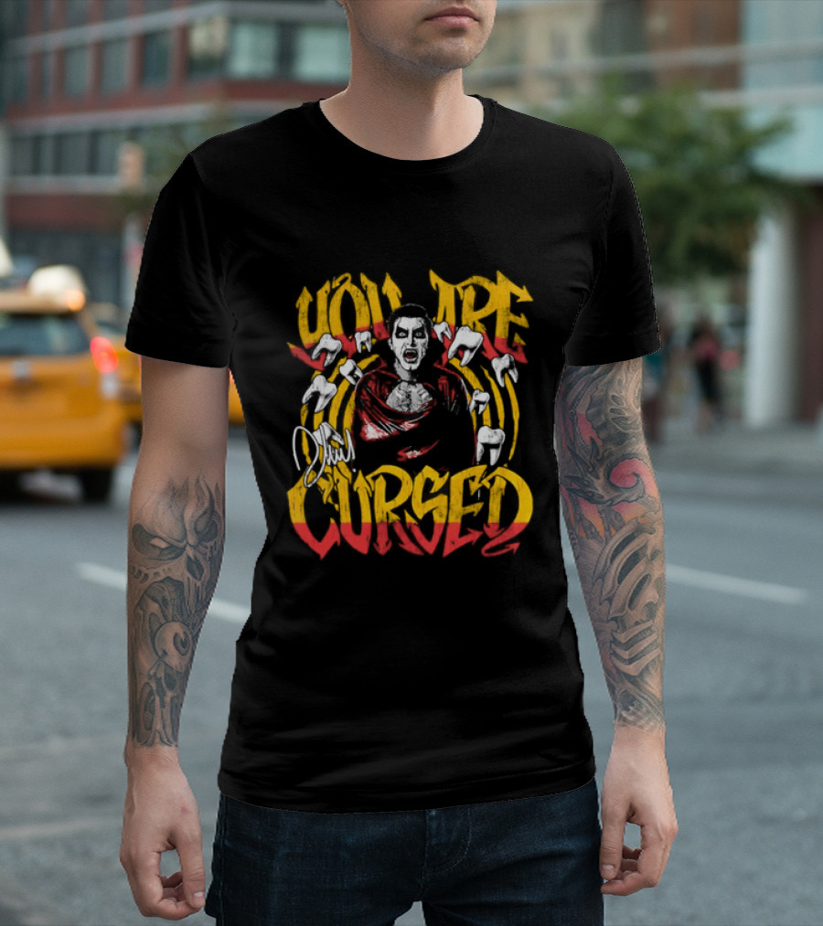 Danhausen You Are Cursed Vintage Graffiti Teeth T-Shirt
