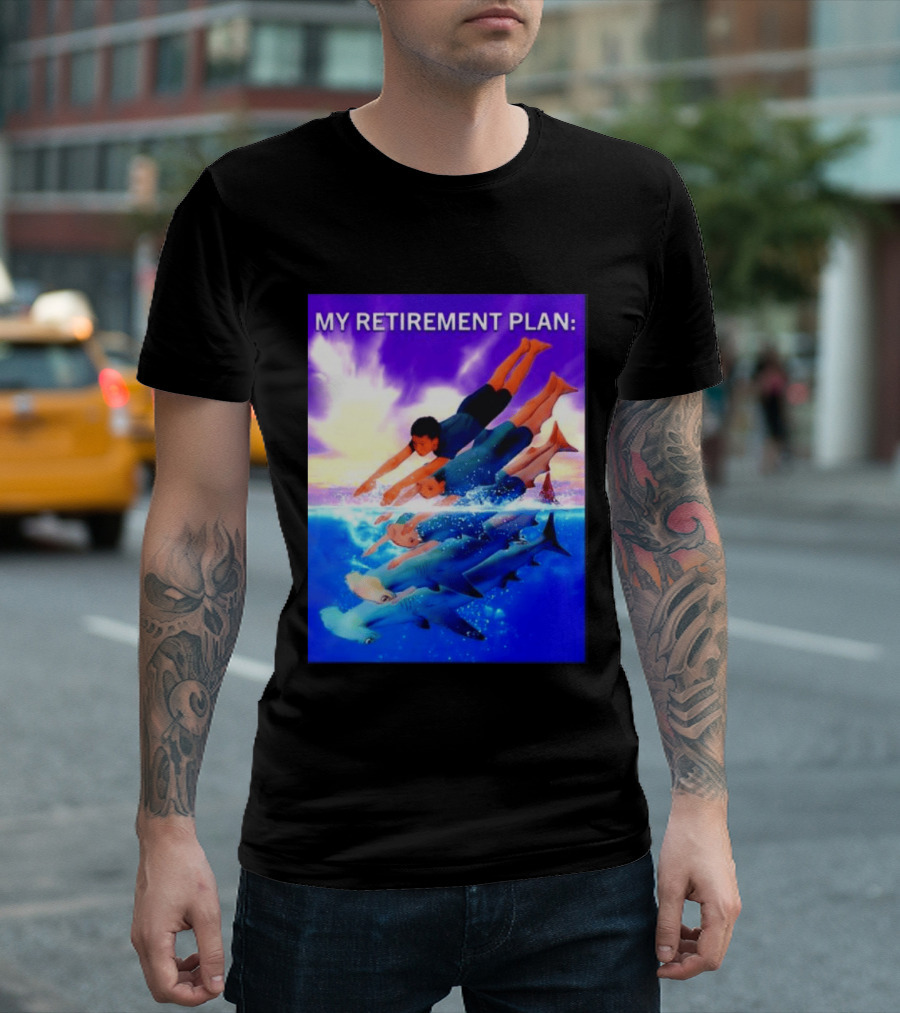 My Retirement Plan Hammerhead Shark Swimming Diving Adventure T-Shirt