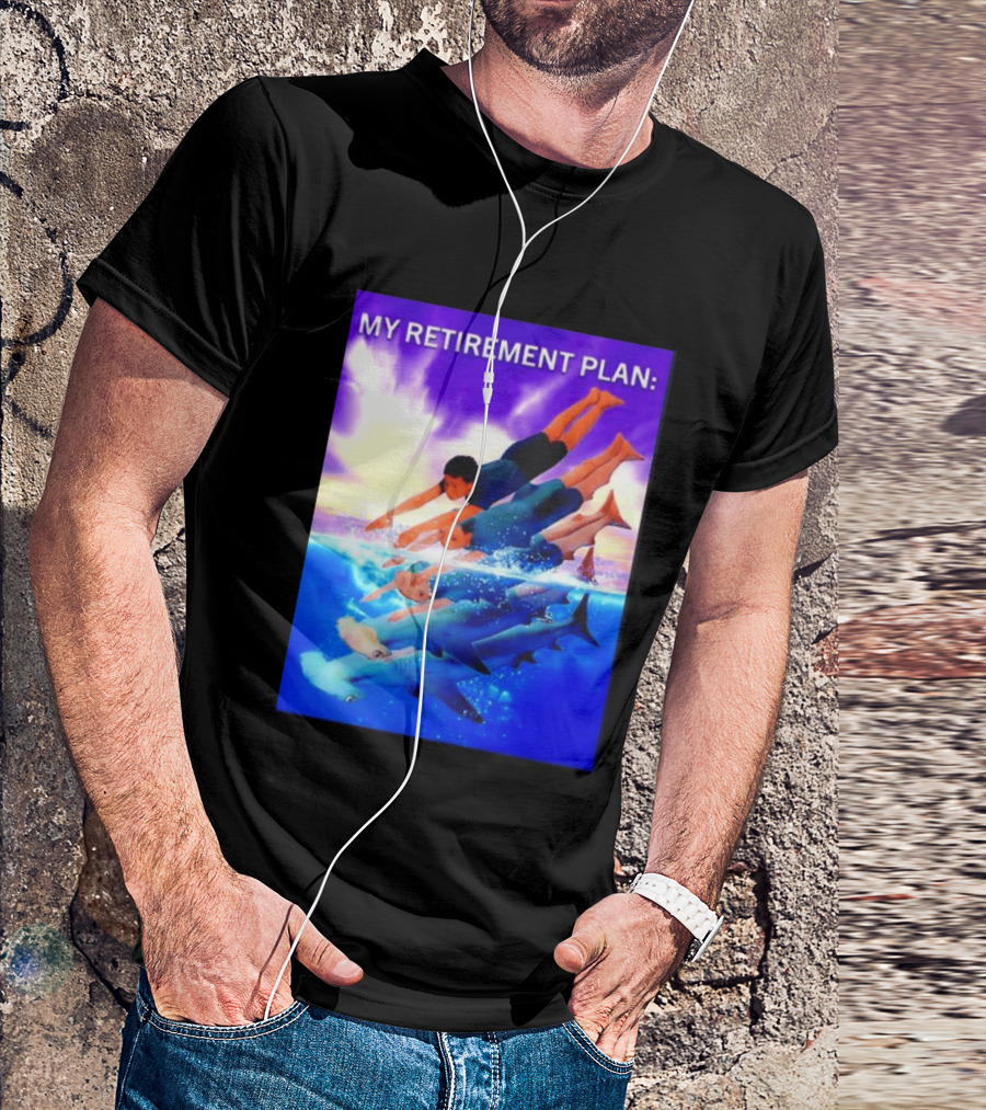 My Retirement Plan Hammerhead Shark Swimming Diving Adventure T-Shirt