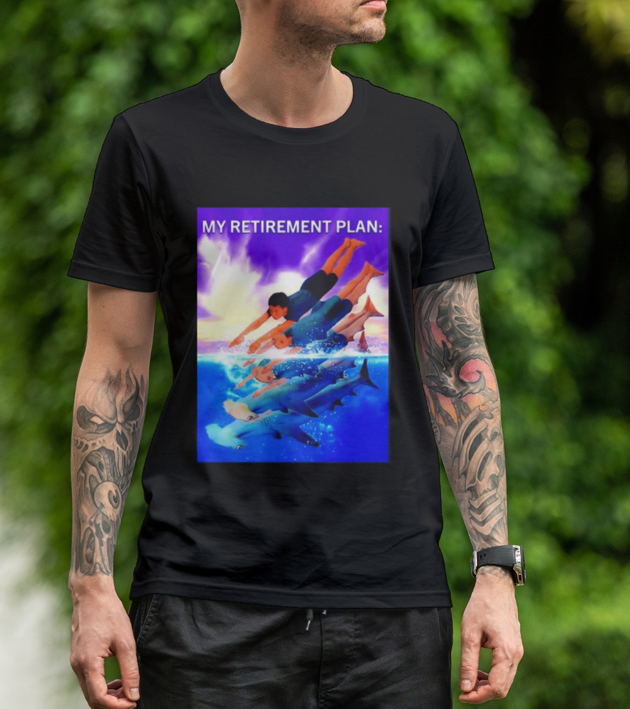 My Retirement Plan Hammerhead Shark Swimming Diving Adventure T-Shirt