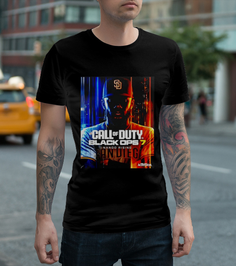 Call Of Duty Black Ops 7 Nando Rising San Diego SD Cap T-Shirt