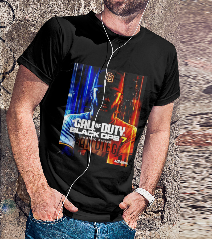 Call Of Duty Black Ops 7 Nando Rising San Diego SD Cap T-Shirt