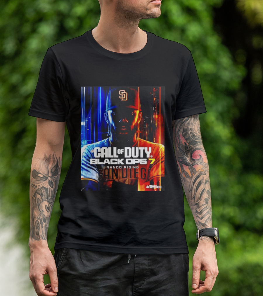 Call Of Duty Black Ops 7 Nando Rising San Diego SD Cap T-Shirt