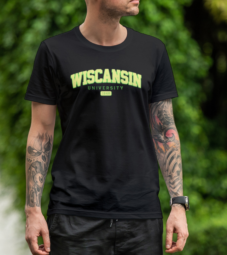Wiscansin University 1848 Apparel Fan Merchandise T-Shirt