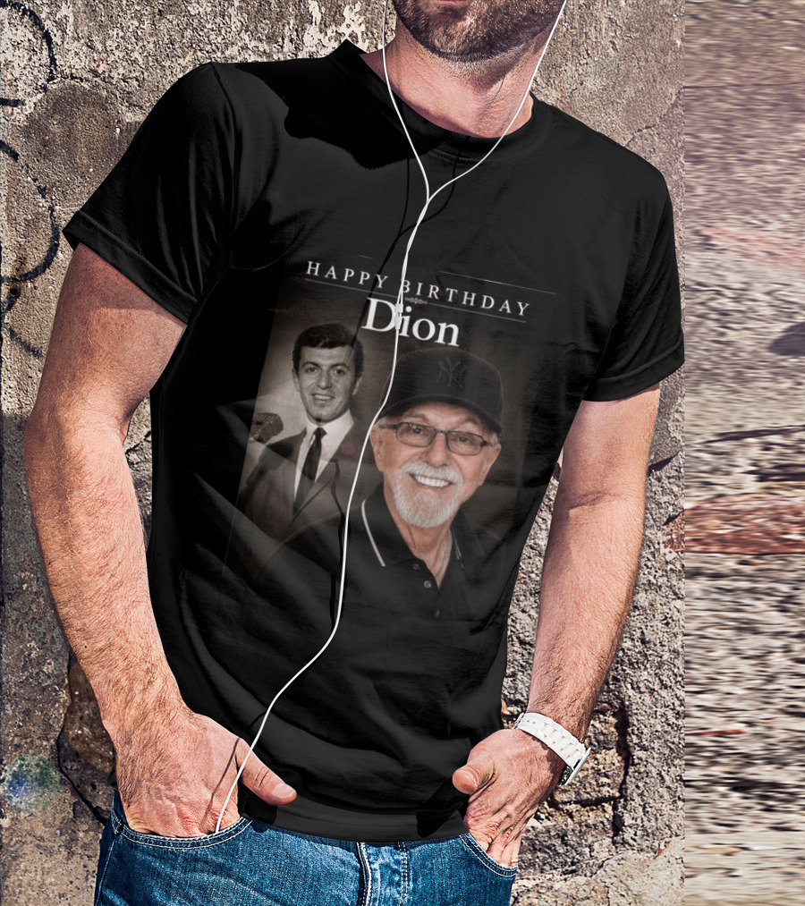 Happy Birthday Dion Iconic Celebration With Smiling T-Shirt