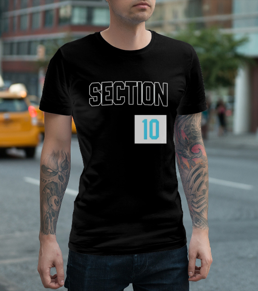 Section 10 Carolina Hurricanes Hockey Fan Gear T-Shirt