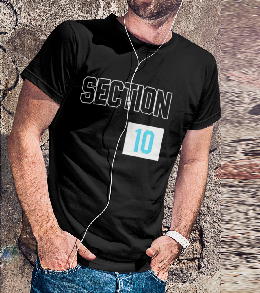 Section 10 Carolina Hurricanes Hockey Fan Gear T-Shirt