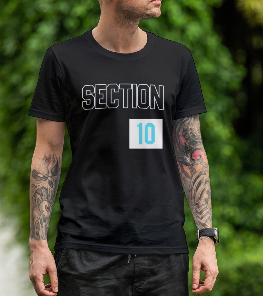 Section 10 Carolina Hurricanes Hockey Fan Gear T-Shirt