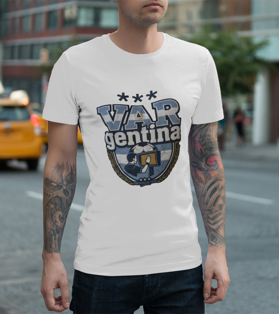 VAR Gentina Football Is Fixed Soccer Crest T-Shirt