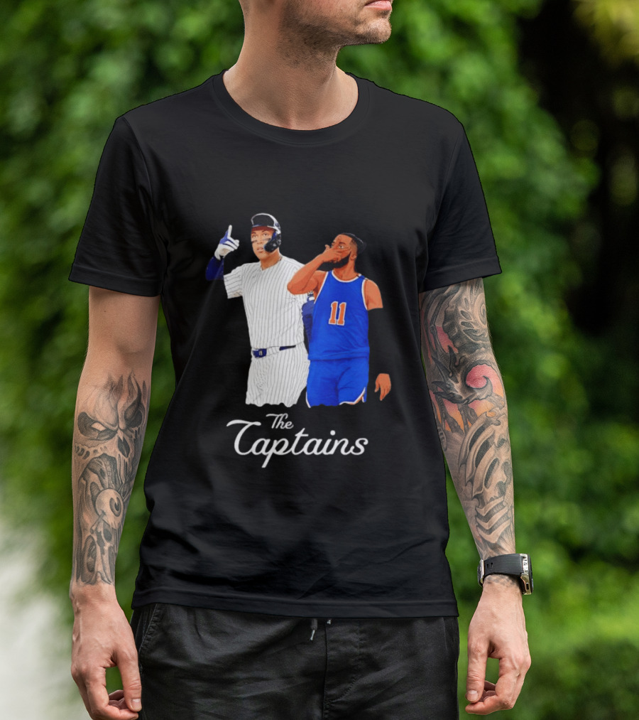 Aaron Judge New York Yankees Jalen Brunson New York Knicks The Captains T-Shirt