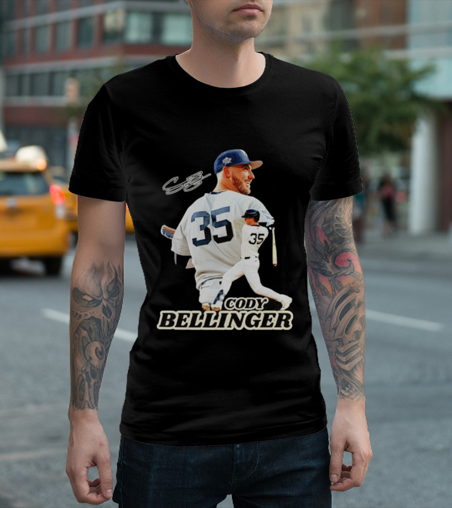 Cody Bellinger 35 New York Yankees MLB Baseball Player T-Shirt