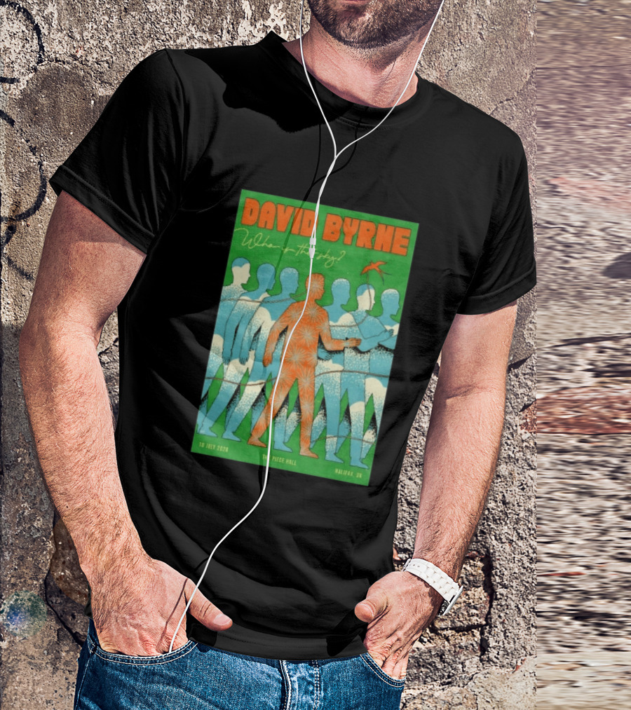 David Byrne Who Is The Sky Tour The Piece Hall Halifax UK July 18 2026 T-Shirt
