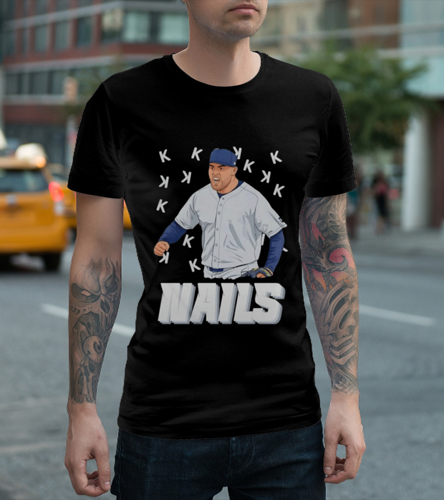 Logan Gilbert Strikeout Pitcher Seattle Mariners NAILS Baseball Fan T-Shirt