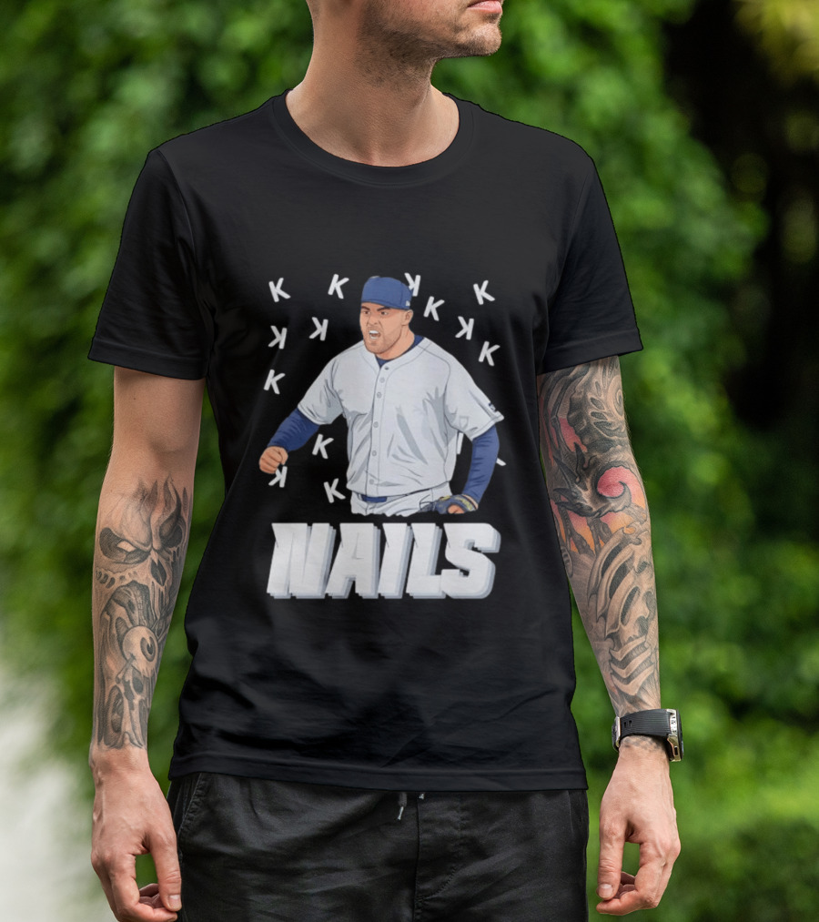 Logan Gilbert Strikeout Pitcher Seattle Mariners NAILS Baseball Fan T-Shirt
