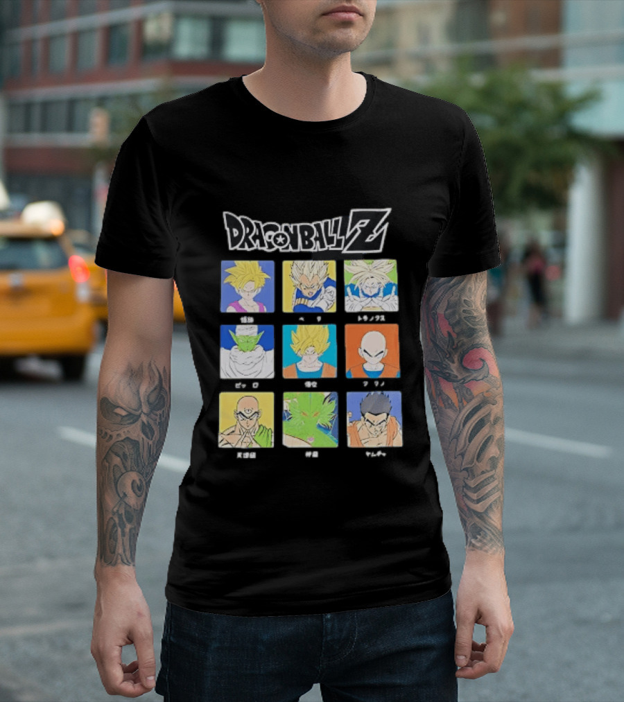 Dragon Ball Z Gohan Vegeta Trunks Piccolo Goku Krillin Tien Shenron Yamcha Anime Characters T-Shirt
