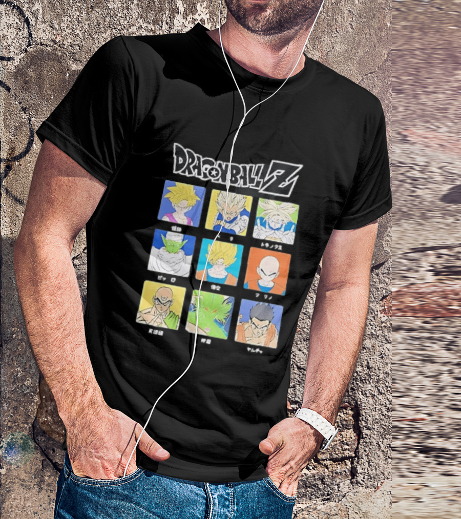 Dragon Ball Z Gohan Vegeta Trunks Piccolo Goku Krillin Tien Shenron Yamcha Anime Characters T-Shirt