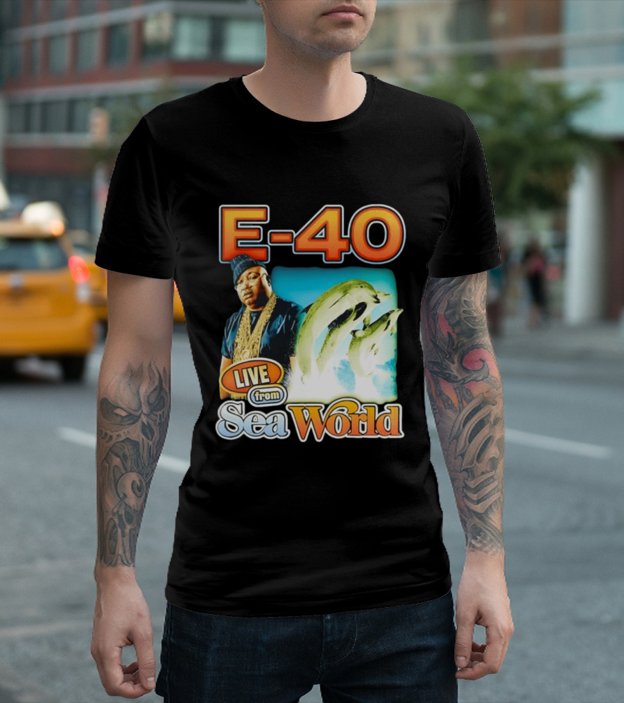 E 40 Live From Sea World With Dolphins T-Shirt