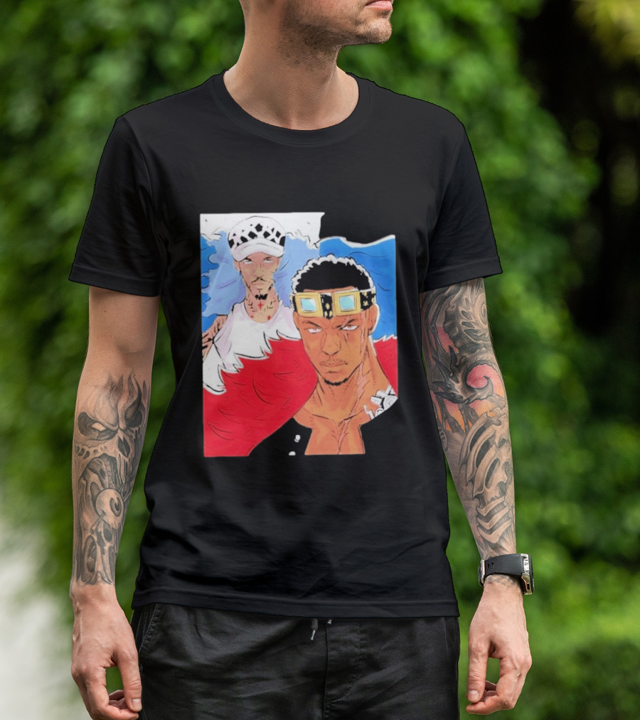 Minnesota Timberwolves Anthony Edwards Lamelo Ball Anime Crossover One Piece Fusion T-Shirt