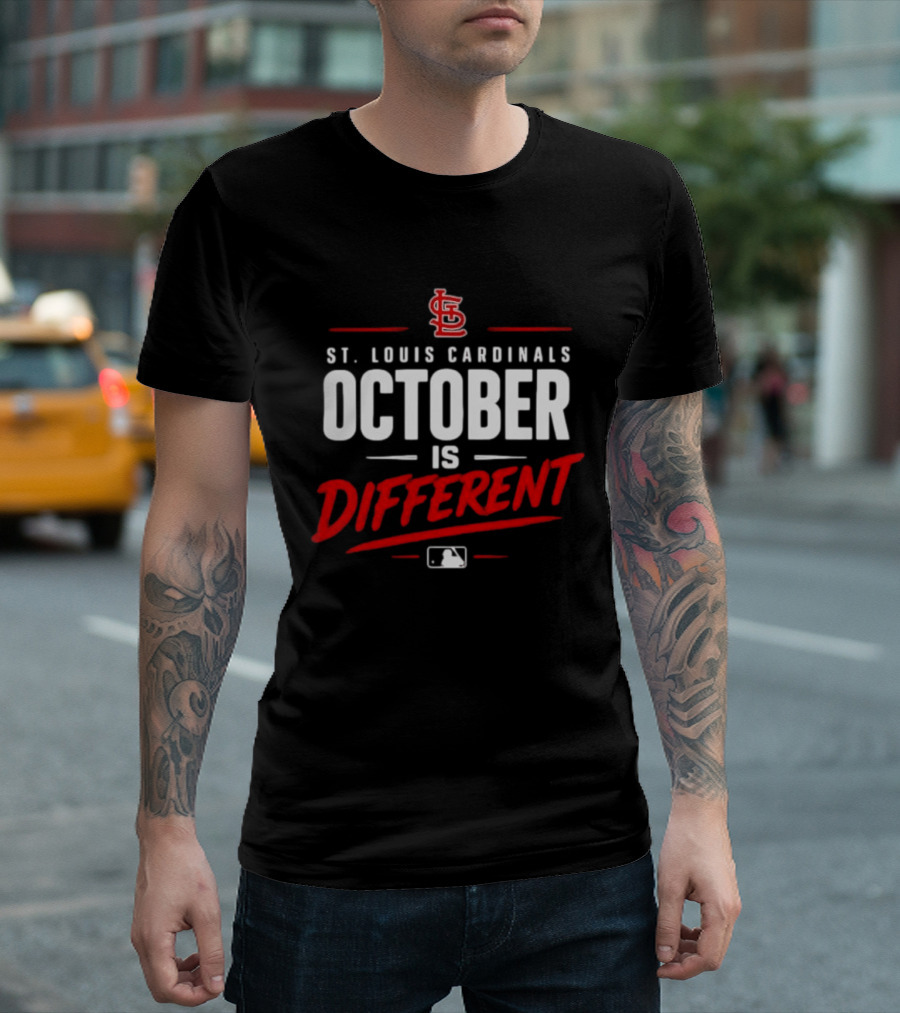 St. Louis Cardinals October Is Different MLB Postseason 2026 T-Shirt