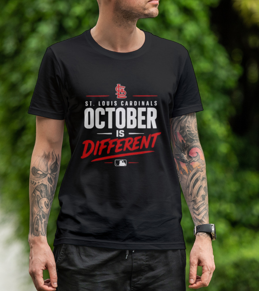 St. Louis Cardinals October Is Different MLB Postseason 2026 T-Shirt