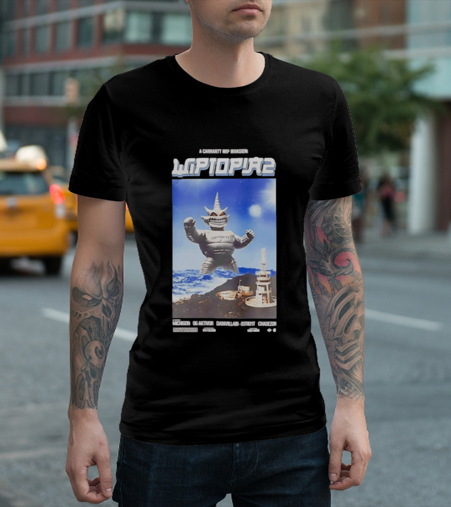 Carhartt WIP Invasion Wiptopia 2 Michigan OG Aktivor Danvillain D3tro1t Chasezor T-Shirt